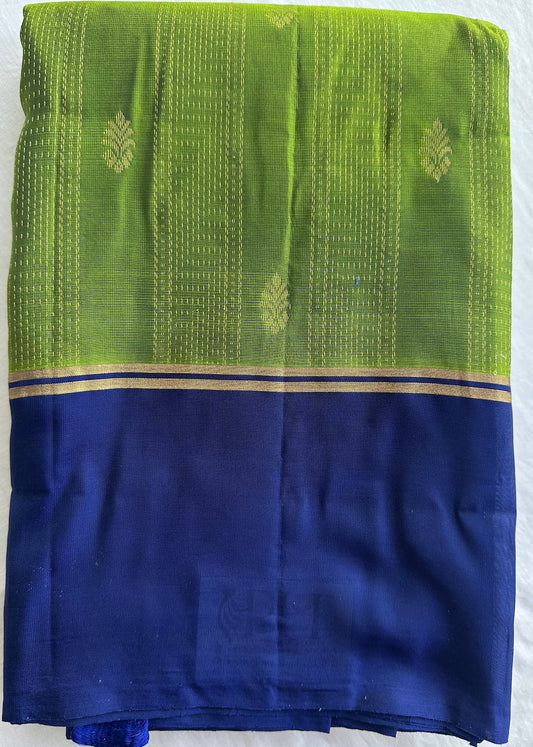 Haritha Neela Tarangini short-folded to show the leaf green body