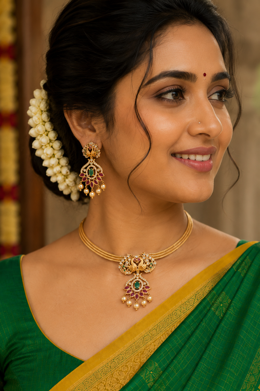 Mayura Padmam Necklace Set