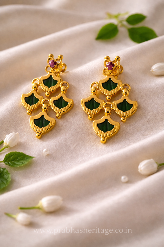 Anuraga Palakka Earrings - Green