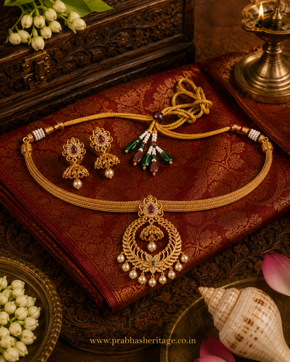 Ratna Mayuri Jhimikki Choker