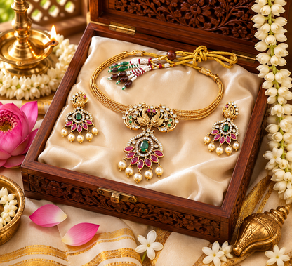 Mayura Padmam Necklace Set