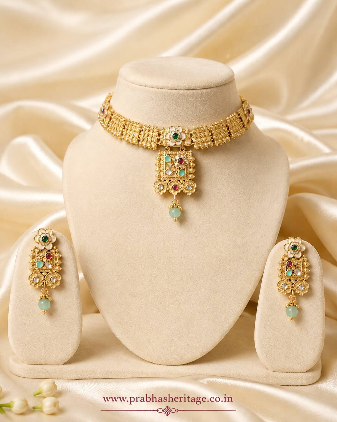 Pushpa Varnam Choker Set