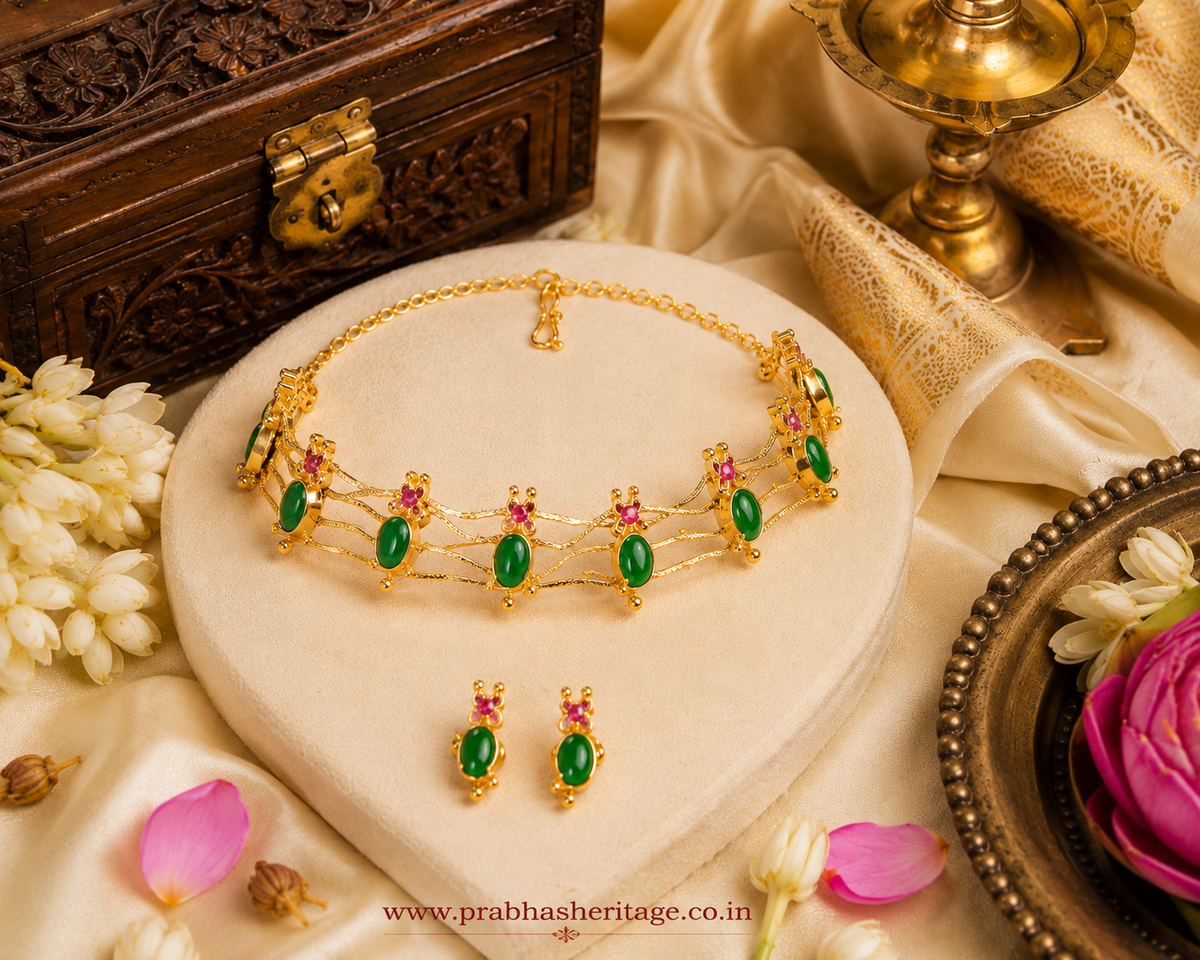 Pachai Manga Choker Set