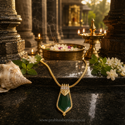 Maragatha Naagapadam Pendant & Chain