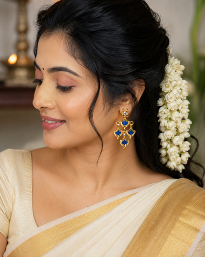 Anuraga Palakka Earrings - Blue