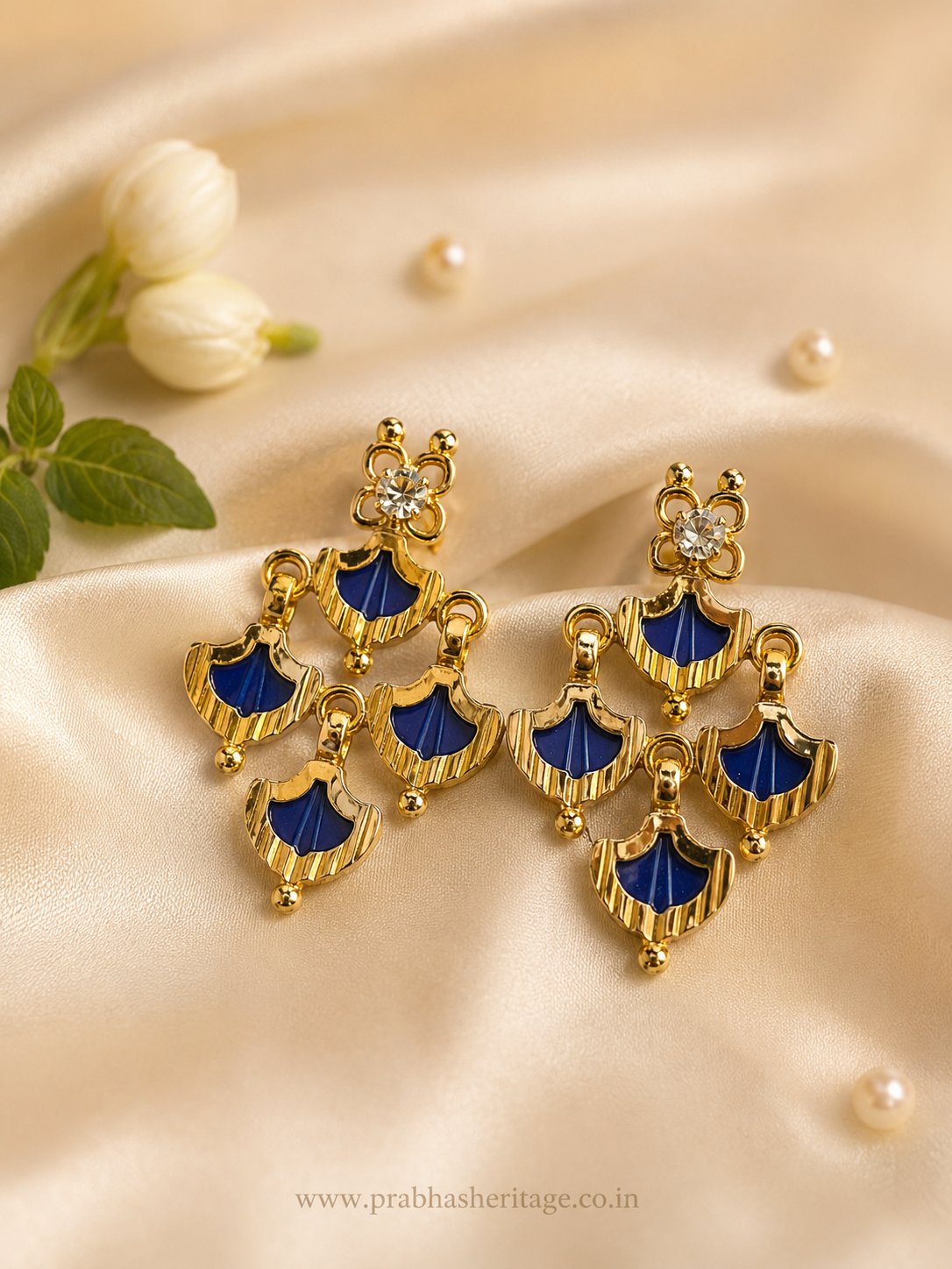 Anuraga Palakka Earrings - Blue
