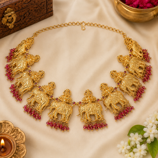 Gaja Lakshmi Vaibhava Necklace