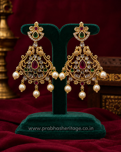 Ratna Mayura Chandrika Earrings