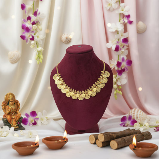 Lakshmi Ruby Stoned Kaasu Mala