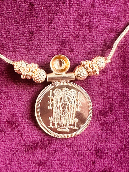 Guruvayoorappan & Lakshmi Kaasu Pendant Mala