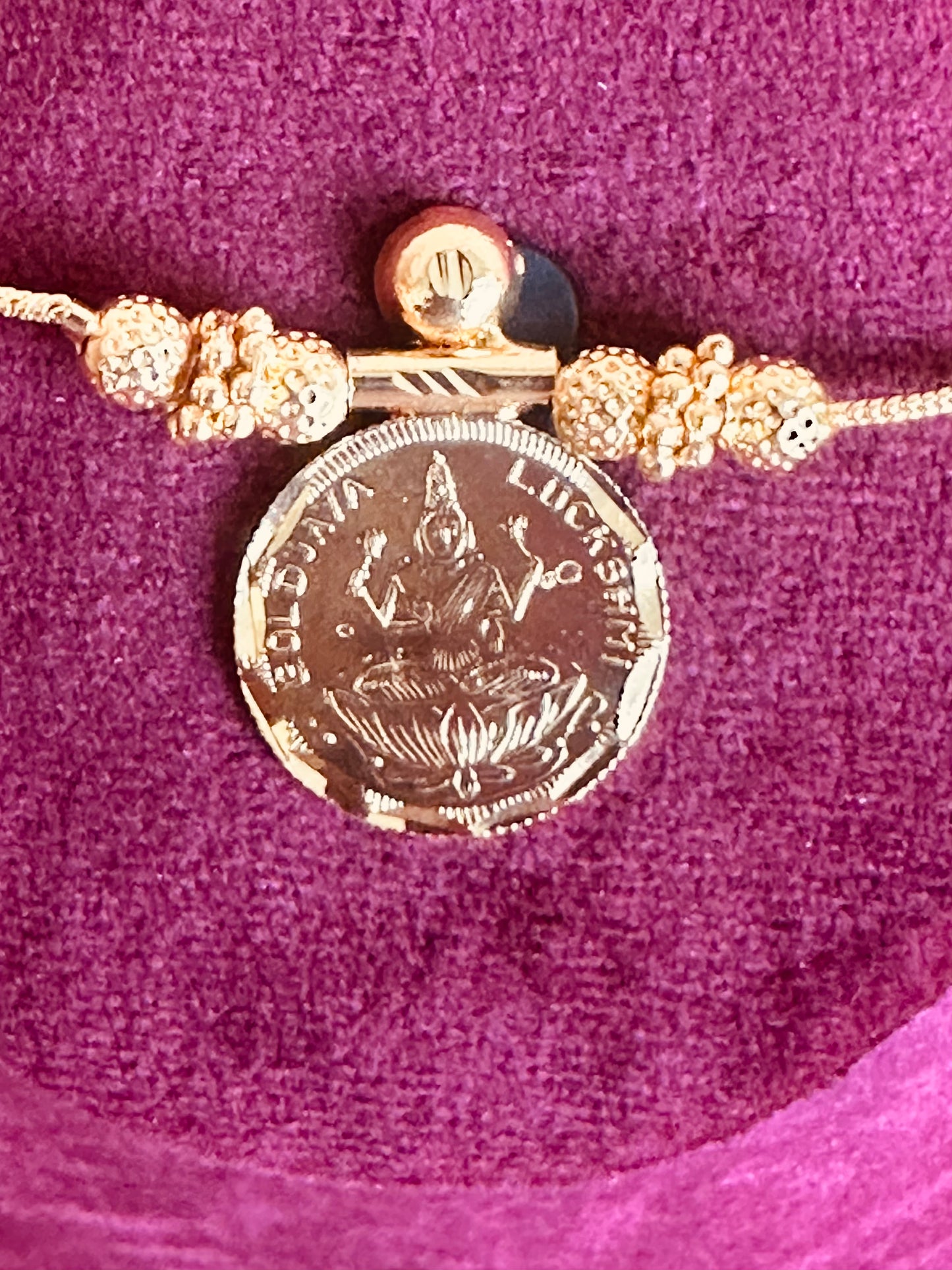 Guruvayoorappan & Lakshmi Kaasu Pendant Mala