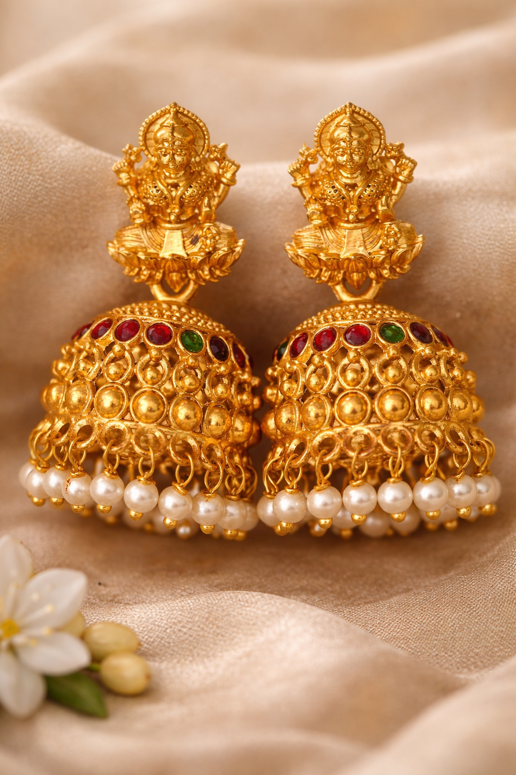 Antique Pearl Haram with Lakshmi Pendant