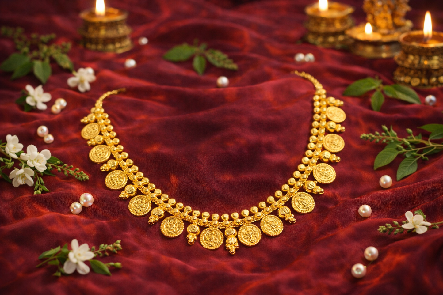 Lakshmi Kaasu Mala Necklace