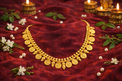 Lakshmi Kaasu Mala Necklace