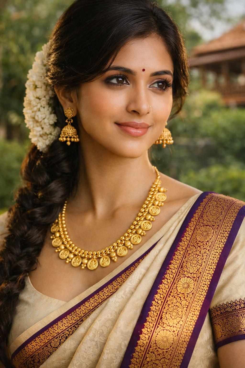 Lakshmi Kaasu Mala Necklace