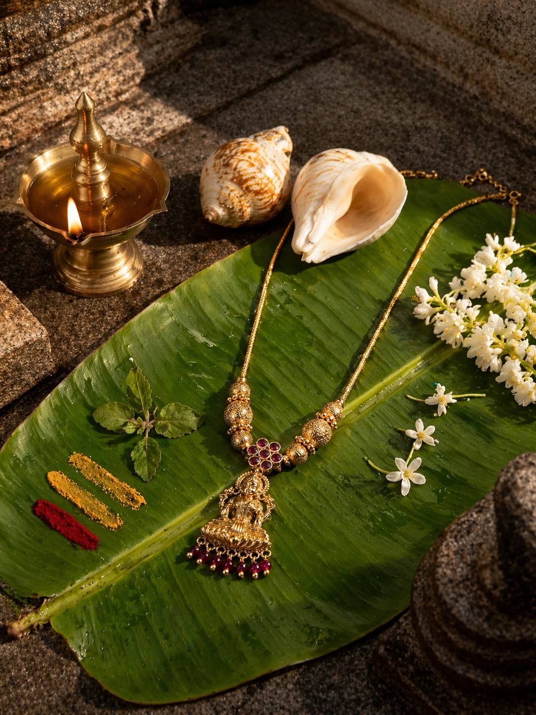 Padma Lakshmi Temple Necklace