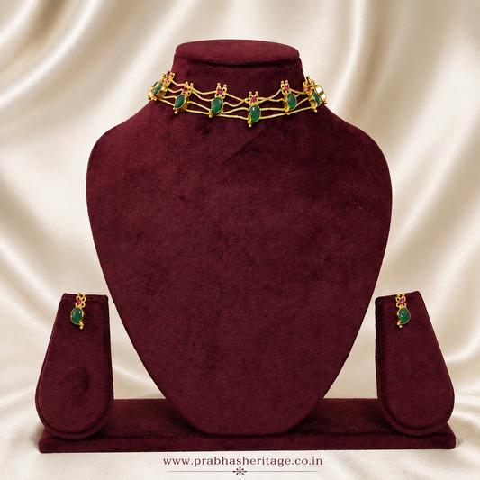 Pachai Manga Choker Set