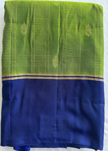 Haritha Neela Tarangini short-folded to show the leaf green body
